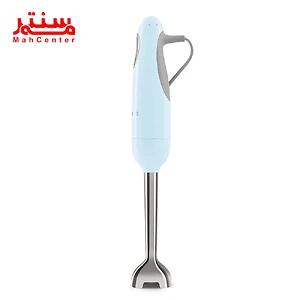 گوشت کوب چندکاره اسمگ مدل HBF22 آبی با بدنه پلاستیک فشرده و میله استیل ضدزنگ.